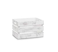 Zeller 15130 Caja de Almacenamiento, Madera, Blanco, 31x21x18.7 cm