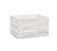Zeller 15132 Caja de Almacenamiento, Madera, Blanco, 39x29x21,5 cm