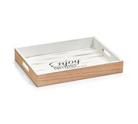 Zeller 15147 Bandeja Enjoy, Madera, Aprox. 40 x 30 x 5,5 cm