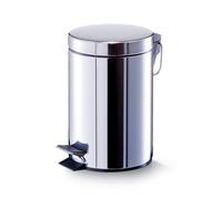 Zeller 18433 - Cubo de basura con pedal, ø17 cm, altura 26 cm, 3 litros, color p