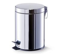 Zeller 18434 - Papelera con Pedal, 22 x 22 x 29,3 cm, Acero Inoxidable 22 x 22 x