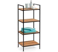 Zeller 18725 - Estantería con 4 estantes (Norma, Madera, Negro, 39 x 33 x 95 cm