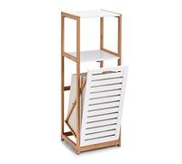 ZELLER PRESENT SCHÖNER LEBEN. PRAKTISCH WOHNEN. Estantería de pie, Madera, Blanco/Crema, 36 x 33 x 98 cm