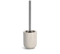 Zeller 18935 Natural Stucture - Escobillero para Inodoro (cerámica, 10,8 x 37 cm), Color Beige
