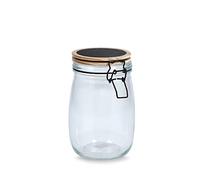 Zeller 19494 - Tarro de cristal (1000 ml, 11 x 17 cm de diámetro, 1000 ml), color pino