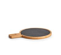 Zeller 24509 - Tabla de cortar y servir (mango de bambú, 29,5 x 22 x 1,5 cm)