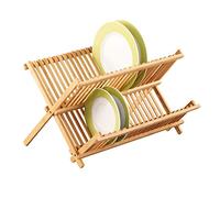 Zeller, 25341, Escurridor de platos, 42 x 35 x 25 centímetros, Bambú