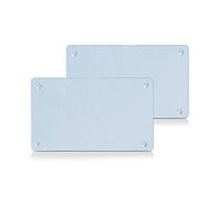Zeller 26204 - Juego de tablas de cortar de cristal, 2 unidades, 25 x 15 x 0,5 centímetros