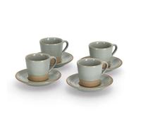 Zeller 26538 - Juego de café espresso (8 piezas, 60 ml, gres)