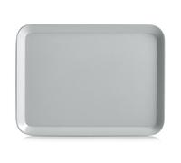 Zeller Bandeja melamina, color gris, 24 x 18 cm
