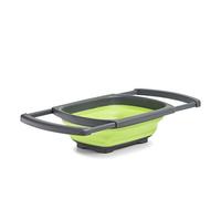 Zeller Colador Plegable Extensible de plástico, Color Antracita/Verde