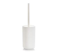Zeller Escobilla de Inodoro de plástico Blanco, ca. 9, 5 x 9, 5 x 35, 2 cm