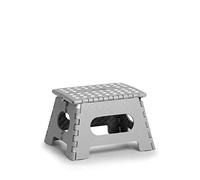 Zeller Zeller 13030 - Taburete Plegable (plástico, soporta hasta 150 kg, 35 x 28 x 22 cm, tamaño pequeño), Color Gris