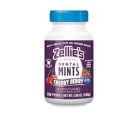 Zellies Mentas Para El Aliento Con Xilitol, Sin Azúcar Y Sabor A Cereza | Mentas Sin Omg, Bajas En Calorías, Sin Gluten, Veganas Y Kosher (250 Unidades - Paquete De 1)