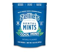 Zellies Mentas Refrescantes De Menta Con Xilitol Y Sin Azúcar | Mentas Sin Omg, Bajas En Calorías, Sin Gluten, Veganas Y Kosher (540 Unidades - Paquete De 1)