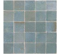 Zellige- azulejo pintado a mano AQUA Auténtico 1 m2 (25 piezas) Bejmat
