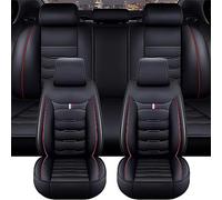 ZELLYA Cuero Funda Asiento Coche, para Ford Focus 2007-2010 Impermeable Completo Juegos Cubreasientos Protectores Interior Accesorios,E