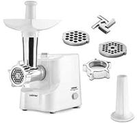 Zelmer ZMM1010B - Picadora de carne eléctrica (1000, plástico y acero inoxidable), color blanco