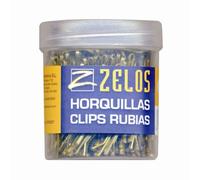 ZELOS HORQUILLAS CLIPS RUBIAS 240 UDS (4BC)
