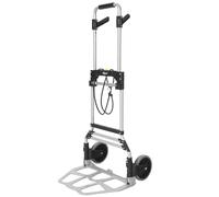 Zelsius Carretilla plegable de hasta 150 kg, carretilla de mano para cajas de bebidas, carretilla plegable, camión de leña, ayuda para transporte con ruedas, carro de transporte, plegable