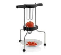 Zelsius Cortadora Profesional de Tomates de Acero Inoxidable | con 6 Cuchillas | 6 Rodajas | Cortador de Frutas y Verduras | Gastronomía