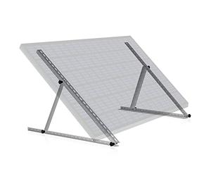 Zelsius Juego de soporte universal para panel solar con ángulo ajustable de 0 a 90°, 114 x 3 x 3 - 114 cm, soporte para panel, kit de montaje para un panel, kit de fijación, montaje de módulo solar