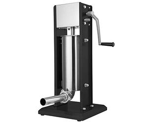 Zelsius Máquina Embutidora Profesional de Salchichas I Acero Inoxidable I Manual I Cuatro Tubos de Llenado Diferentes I Máquina con Caja de Cambios de 2 Velocidades I Válvula de Ventilación