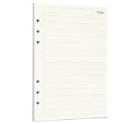 Zelten 1 Paquete A5 45 Hojas/90 Páginas Todo Papel Perforado de Hoja Suelta Recambios de Papel para Carpeta de 6 Agujeros Organizador Personal Cuaderno de Diario Rellenable Planificador