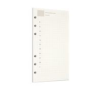 Zelten 1 Paquete A6 45 Hojas/90 Páginas Planificador DiarioHojas Sueltas Perforadas Recambios de Papel para Carpeta de 6 Agujeros Organizador Personal Cuaderno de Notas Rellenable Planificador