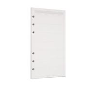 Zelten 1 Paquete A6 45 Hojas/90 Páginas Planificador Mensual Papel Perforado de Hoja Suelta Recambios de Papel para Carpeta de 6 Agujeros Organizador