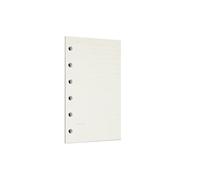 Zelten 1 Paquete A7 45 Hojas/90 Páginas Papel Perforado de Hoja Suelta Recambios de Papel para Carpeta de 6 Agujeros Organizador Personal Cuaderno de Notas Recargable Planificador