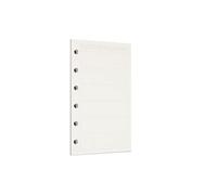 Zelten 1 paquete A7 45 Hojas/90 Páginas Planificador mensual Papel perforado de hojas sueltas Carpeta de 6 agujeros Recambios de papel Organizador personal Rellenable Agenda Planificador