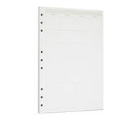Zelten 1 Paquete B5 45 Hojas/90 Páginas Planificador Mensual Papel Suelto Perforado Carpeta de 9 Agujeros Recambios de Papel Organizador Personal Rellenable Agenda Planificador