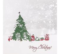 Zelten 2 Capas 20 Servilletas de Color Para la Fiesta de Té de Bodas (Coronas de Navidad, 1 Pack)