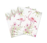 Zelten 2 Capas 20 Servilletas de Color Para la Fiesta de Té de Bodas F (Flamingos, 1)