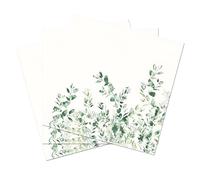 Zelten 2 Capas 20 Servilletas de Color Para la Fiesta de Té de Bodas F (Green Shadow, 1)