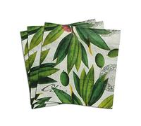 Zelten 2 Capas 20 Servilletas de Color Para la Fiesta de Té de Bodas F (Olive Tree, 1)