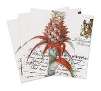 Zelten 2 Capas 20 Servilletas de Color Para la Fiesta de Té de Bodas F (Saffron & Pineapple, 1)