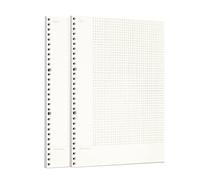 Zelten 2 Paquetes A4 120 Hojas/240 Páginas Papel Perforado de Hoja Suelta Recambios de Papel para Carpeta de 30 Agujeros Organizador Personal Cuaderno de Diario Rellenable Planificador