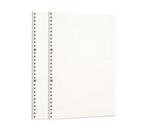 Zelten 2 Paquetes A4 90 Hojas/180 Páginas Papel Perforado de Hoja Suelta Recambios de Papel para Carpeta de 30 Agujeros Organizador Personal Cuaderno de Notas Recargable Planificador