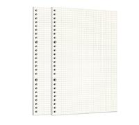 Zelten 2 Paquetes B5 120 Hojas/240 Páginas Papel Perforado de Hoja Suelta Recambios de Papel para Encuadernadora de 26 Agujeros Organizador Personal Cuaderno de Notas Rellenable Planificador