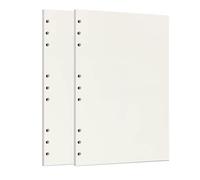 Zelten 2 Paquetes B5 90 Hojas/180 Páginas Papel Perforado de Hoja Suelta Recambios de Papel para Carpeta de 9 Agujeros Organizador Personal Cuaderno de Diario Rellenable Planificador