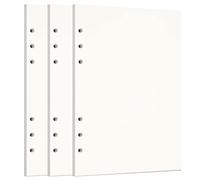 Zelten 3 Paquetes A5 135 Hojas/270 Páginas Papel Perforado de Hoja Suelta Recambios de Papel para Carpeta de 6 Agujeros Organizador Personal Cuaderno de Diario Rellenable Planificador