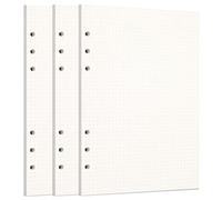 Zelten 3 Paquetes A5 135 Hojas/270 Páginas Papel Perforado de Hoja Suelta Recambios de Papel para Carpeta de 6 Agujeros Organizador Personal Cuaderno de Notas Recargable Planificador