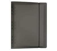 Zelten Carpeta colorida de polipropileno para protectores de hojas sueltas con recambio de cuaderno/organizador personal (B5 mini juego de 9 agujeros, negro)