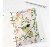 Zelten Divisores de papel y PP para 8.5"/6" A5/A6 6 agujeros cubierta anillo carpeta (Divider Brid, A5/21cm*15cm/8.5 Inch)