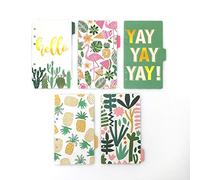 Zelten Divisores de papel y PP para 8.5"/6" A5/A6 6 agujeros cubierta anillo carpeta (Divider Paper Hello, A6/17cm*10cm/6 Inch)