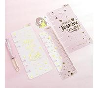 Zelten Divisores de papel y PP para 8.5"/6" A5/A6 6 agujeros cubierta anillo carpeta (Divider Ruler, A6/17cm*10cm/6 Inch)