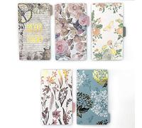 Zelten Divisores de papel y PP para 8.5"/6" A5/A6 6 agujeros cubierta anillo carpeta (Paper Never Give Up, A6/17cm*10cm/6 Inch)