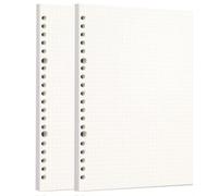 Zelten Hojas sueltas de papel perforado de papel para organizador personal, diario, cuaderno rellenable (Dotted, A5/20 Hole)